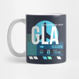 Glasgow (GLA) Airport // Sunset Baggage Tag Mug